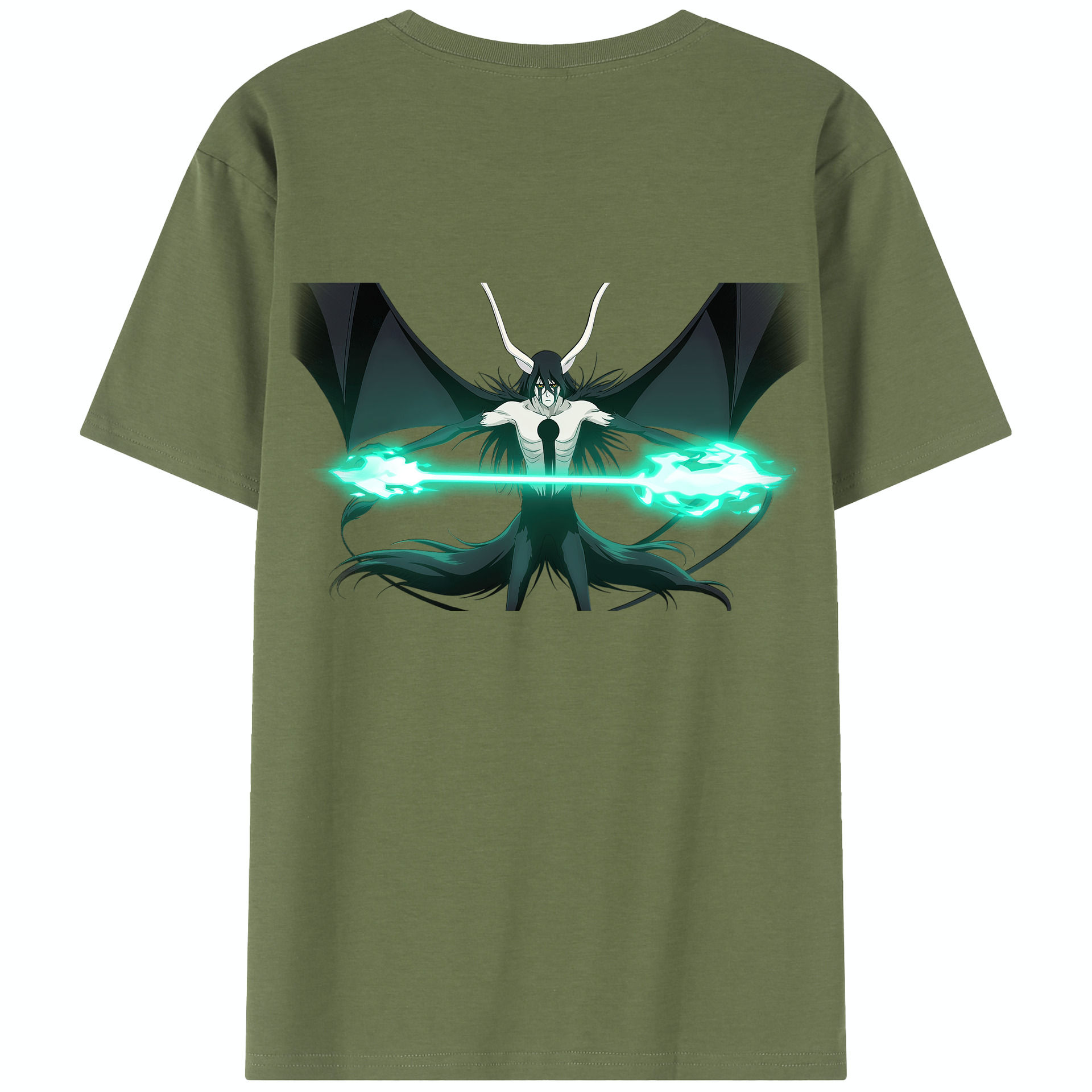 （画像用） ブリーチ ウルキオラ·シファー BLEACH Ulquiorra cifer 綿100％半袖Tシャツ（背面プリント）
